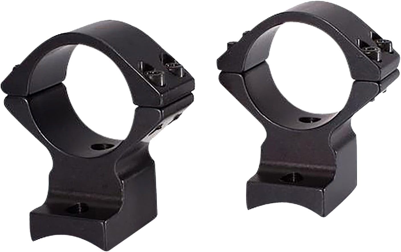 Talley Lightweight Alloy 1in High Black Scope Mounts Compatible with Weatherby