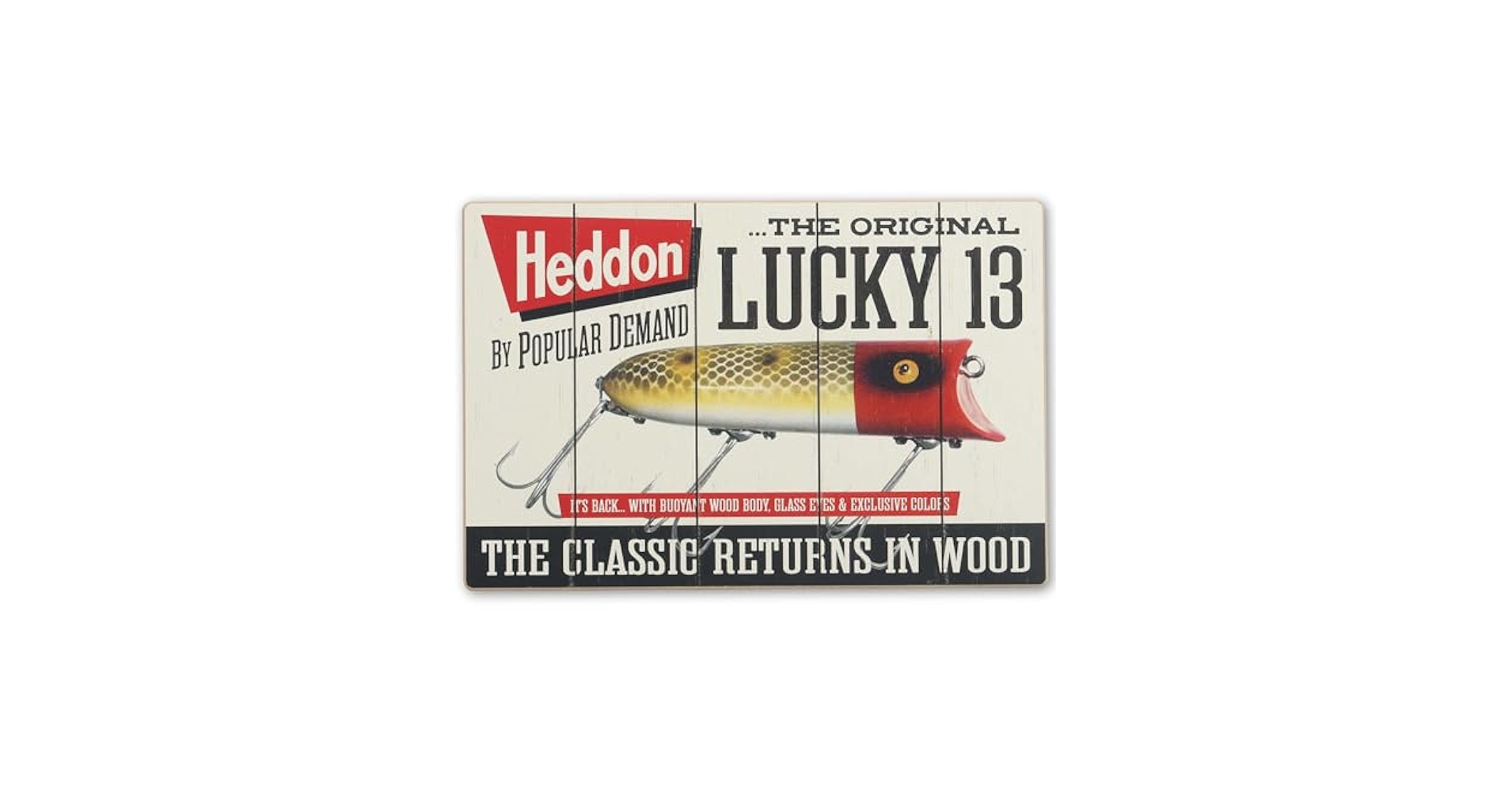 ルアー・フライ Heddon Wood Lucky 13 Centennial Edition