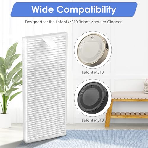 Image of (6 Pack) M310 Replacement HEPA Filters Compatible With Lefant M310 Robot Vacuum Cleaner, Filters Accessories Kit, Filter Kit