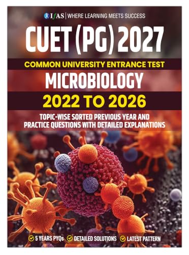 Image of CUET PG Microbiology Book 2027 | Previous Year Question Papers (2022-2026) with Detailed Solutions & Practice Questions | Best Seller PYQ Book for NTA CUET PG & MSc Microbiology Entrance Exams | IFAS