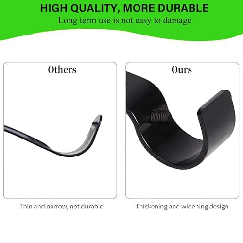 Boxdljh Curtain Rod Brackets For Adjustable, 2 Pack Premium Rod Bracket For Walls, Curtain Rod Holder, Drapery Rod Holders Hardware Window Curtain Rod Support Hanger thumb #5