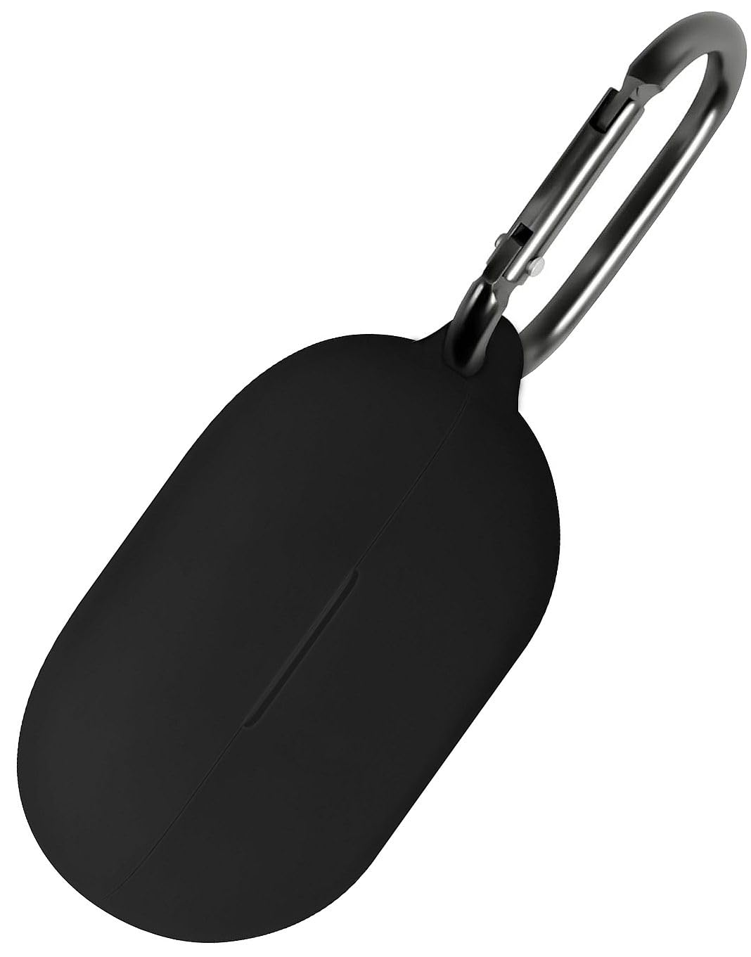 Geiomoo Silicone Case for Beats Solo Buds, Protective Cover with Carabiner (Black)