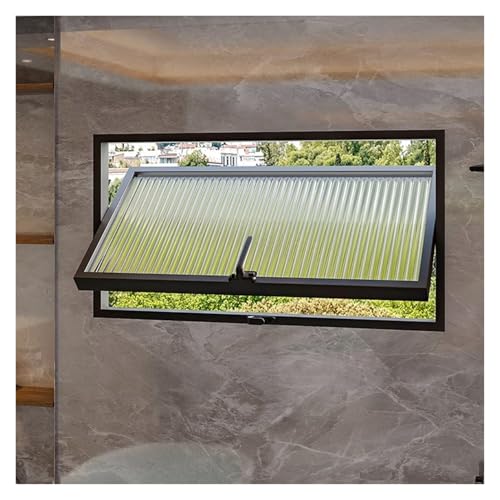 XPLKQXE Flush Mount 360&deg; Rotation Windows, Rectangular Flipable Ventilate Hopper Window, Basement...