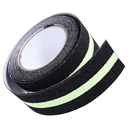 Baluue Non Slip Tape Outdoor Stairs Steps Floors Safety Tape Anti Slip Traction Tape Glow in The Dark Traction Tape for Walkways Stairs