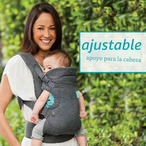 Miniatura 4 de Infantino Portabebés Gris Convertible Flip Avanzado 4 En 1 - Flexible Diseñado En 4 Posiciones Para Niños Pequeños En Crecimiento, Con Correas, Soporte Para La Cabeza, 3,6-14,5 Kg