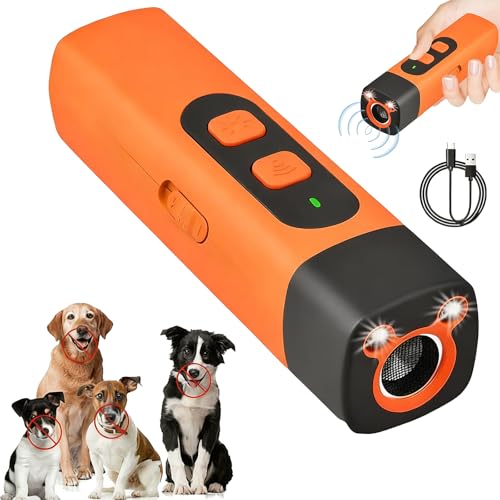 Qosigote - Stop-Croq-Calmez Les Aboiements Tout En Douceur, En Une Pression, Croqpatte Ultrasons Anti Aboiement, Anti-Aboiement Portable Pour Chiens, Anti-Bark Led Light, Pour Sécurité Intérieur Extérieur (A)