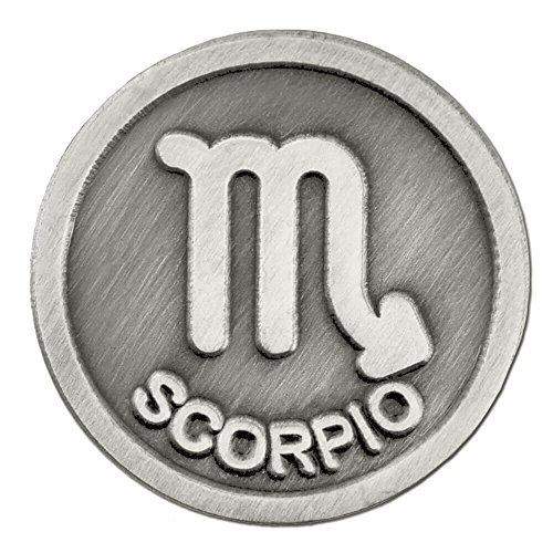 PinMart Antique Silver Scorpio Zodiac Scorpion Symbol Lapel Pin PinMart Antique Silver Scorpio Zodiac Scorpion Symbol Lapel Pin