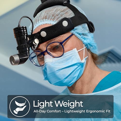 Image of OTICA 10 Watt ENT Surgical LED Headlight for Doctors Hospital and Multi Purpose (Non-Adjustable Focus of Light)