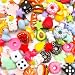 Kaaruisi 20 Stück gemischte Obst- und Tierfutter-Anhänger, Kunstharz, kreativer Schmuck, Bastelzubehör, Halskette und Armband