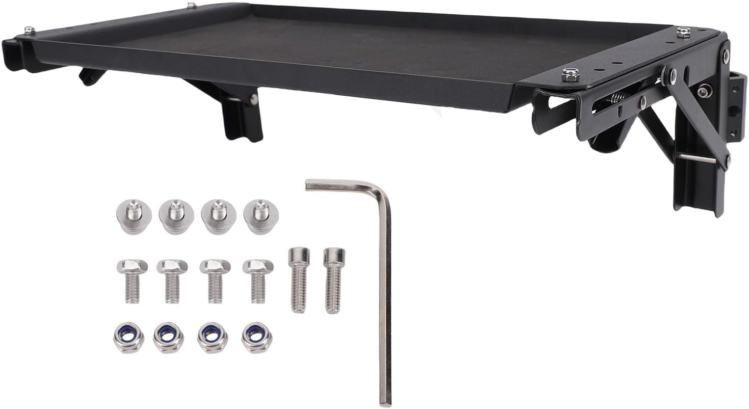 WALFRONT Folding Mount Heavy Duty Foldable Work Table Tool Tray Side Bracket Safe Storage Workbench for Side Storage of Your Tools