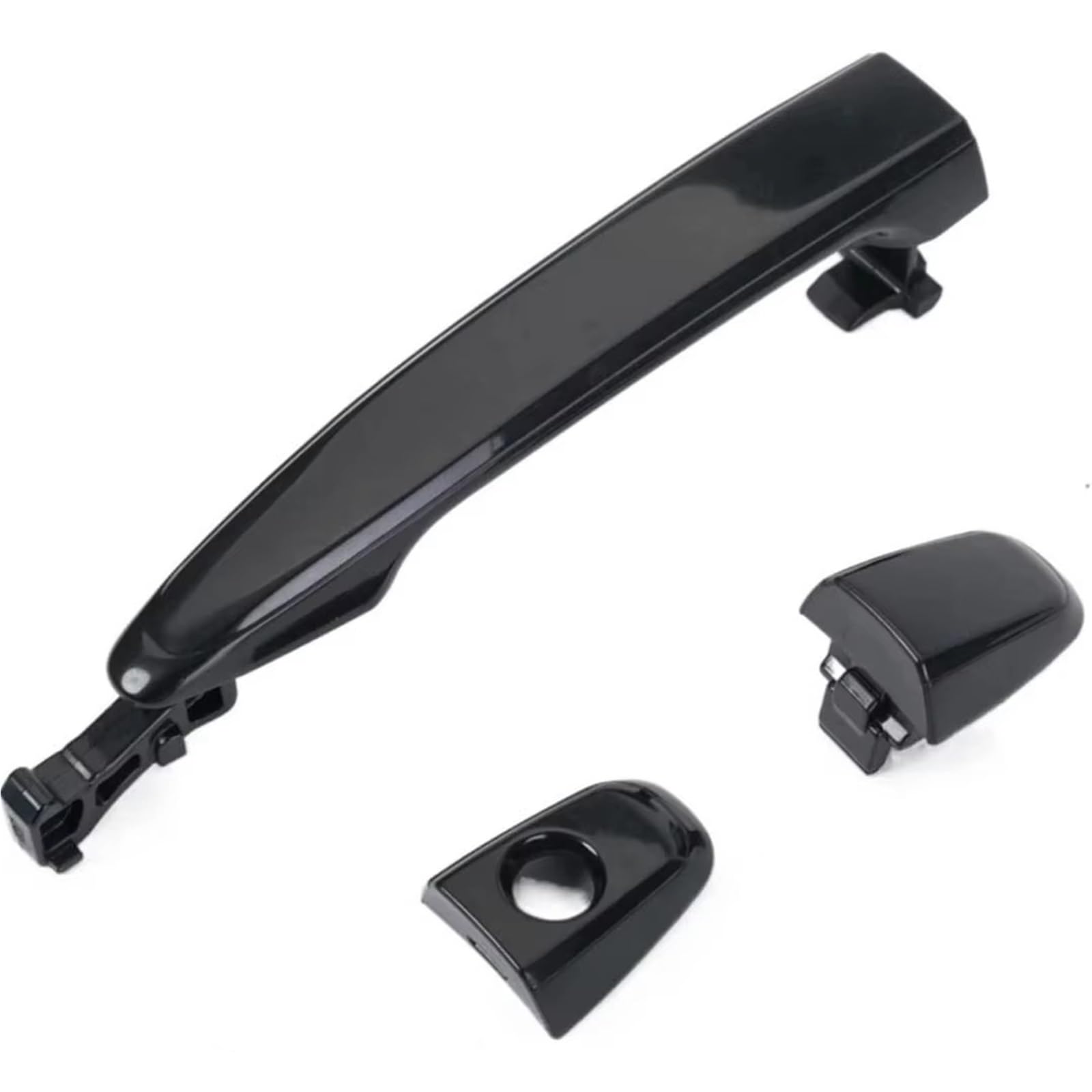 ZJYZYQ Car Sliding Outer Door Handle for Toyota for Camry 2007 2008 2012 Front Left Right Back and Chrome Exterior Door Handle(Black,Front Left)