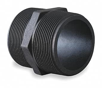 Banjo Schedule 80 Polypropylene Pipe Nipple - 1.5 NPT Male X 4 Inch Length