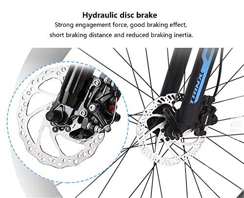 YQ&TL Mountainbike Fahrrad MTB, 26 Zoll 21-Gang-Fahrrad Vollfederung MTB-Getriebe Doppelscheibenbremsen Mountainbike, Aluminiumlegierung im Freien Mountainbike B – Bild 8
