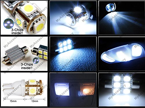 12 X Premium Xenon White Led Lights Interior Package Upgrade For Ford Edge (2007-2014) #TOP2