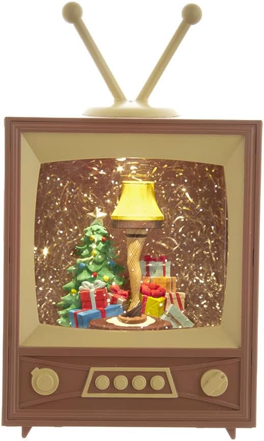 8.5-inch A Christmas Story Battery-Operated LED Musical Television Table Piece
