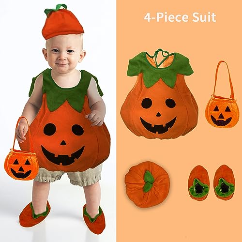 Naisidas HALL2 Toddler Baby Girl Boy Halloween Pumpkin Costumes thumb #3