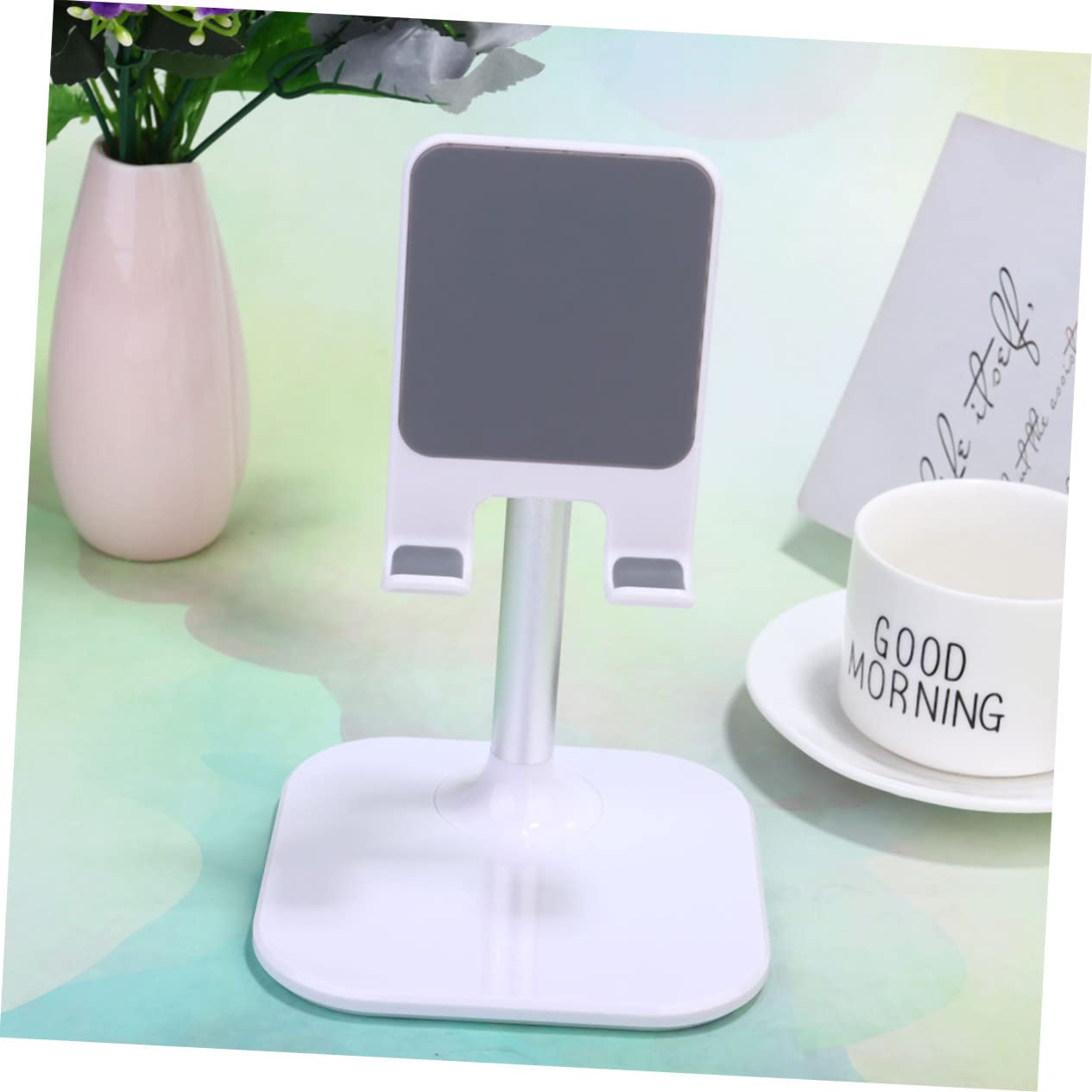UPKOCH Supporto Da Scrivania Per Smartphone E Tablet Da 2 Pezzi Struttura in Metallo Facile Da Regolare Per Videochiamate Lettura E Apprendimento
