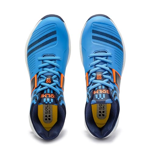 Image of SOLM8 S8 Cricket Shoes with Rubber Spikes - Performance Cleats for Men on Outdoor Turf /Grass, Featuring Wide Toe, Speed-Fit Lacing and New Gel Cushioned Insole