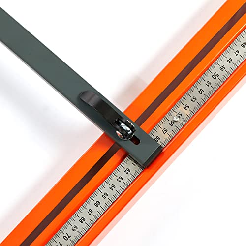 Tiler 48 Inch Manual Tile Cutter, Professional Porcelain Ceramic Tile Cutter All-Iron Frame With Adjustable Laser Guide, Tungsten Carbide Cutting Wheel, Dual Rugged Iron Rails 8102G-2G #TOP2