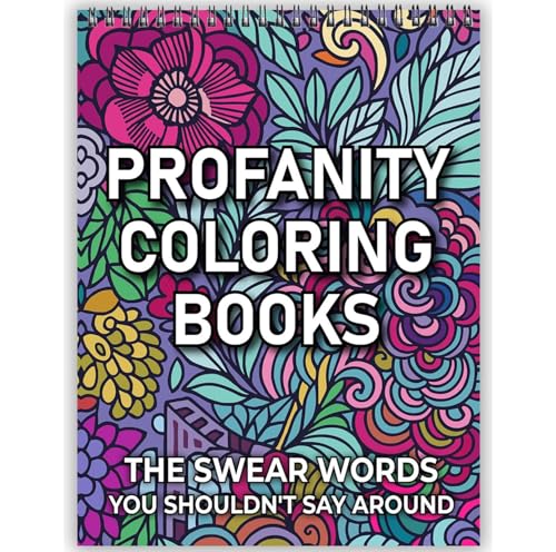Livre de coloriage de mots pour adultes Bondream 24 pages anti-stress