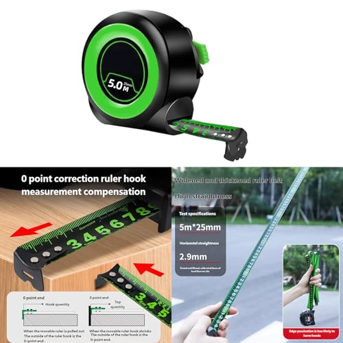 Cinta métrica fluorescente 5M resistente ABS miniatura 2