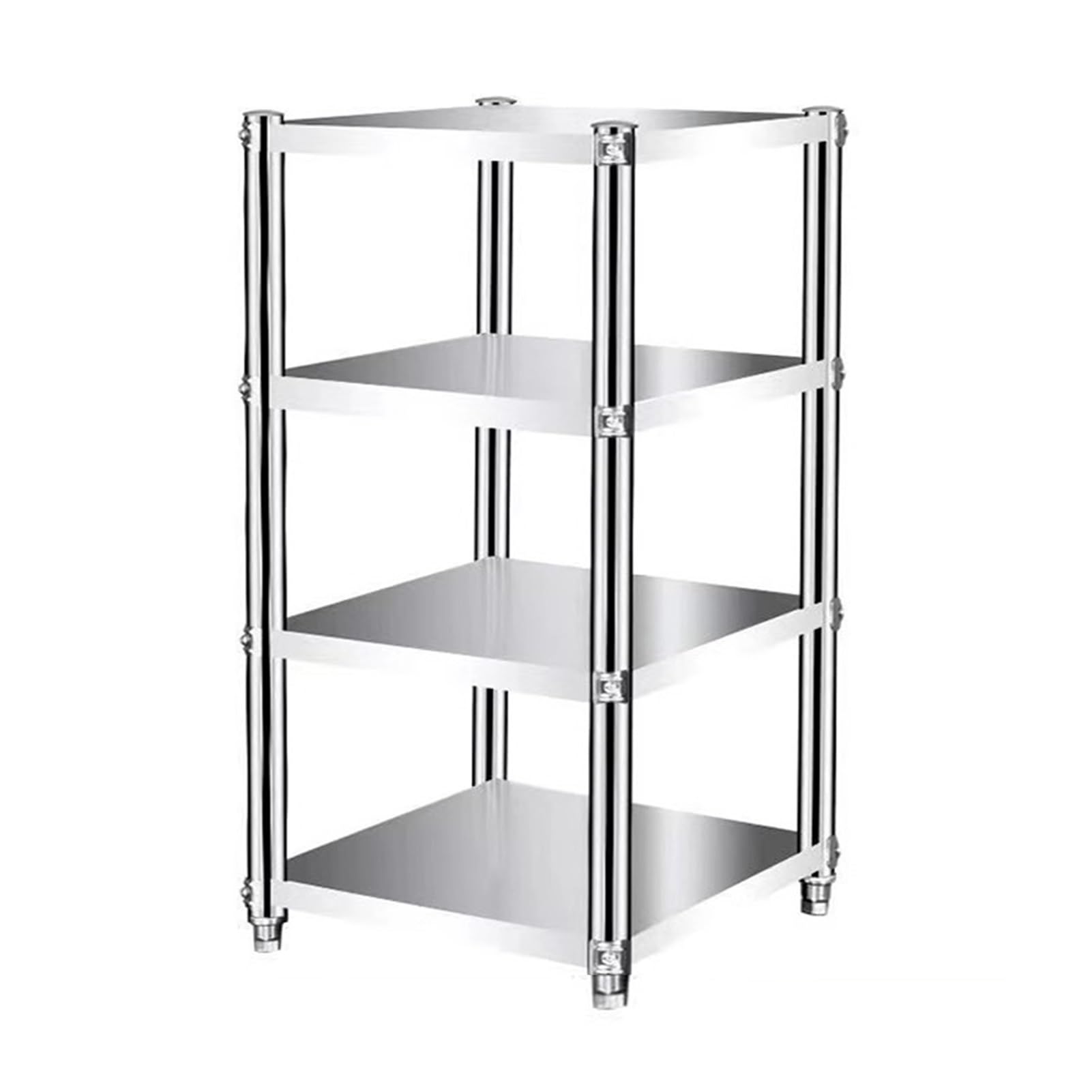 Scaffale a 4 ripiani per cucina, ufficio e ReurantLar CapaciSto Rack (70 x 35 x 120 cm) Soluzione salvaspazio versatile