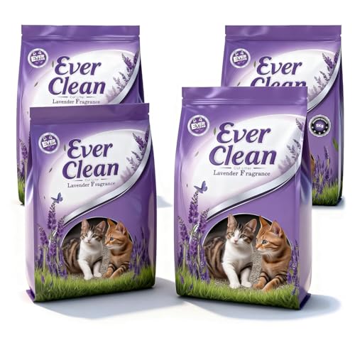 Image of Ever Clean Advanced Clumping Cat Litter Lavender Meadow Fresh Scent 20 KG Pack (Gray, 20KGS)