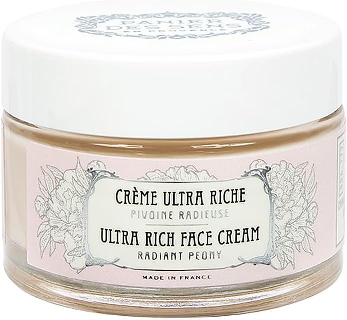 Radiant Peony Ultra Rich Face Cream โ Hydrates & Regenerates in 48 H โ 99% Natural Ingredients โ Made in France, Vegan Friendly โ 1.7 fl oz