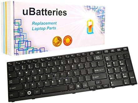 UBatteries Compatible Laptop Keyboard Replacement for Toshiba Satellite A660 A660D A665 A665D Fits Part# NSK-TQ0BC 9Z.N4YBC.001 PK130CX2B00 LKB-TO05B