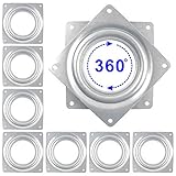 4 Inch Lazy Susan Hardware, 8Pack Square Rotating Bearing Plate, 300lbs Capacity Lazy Susan Turntabl