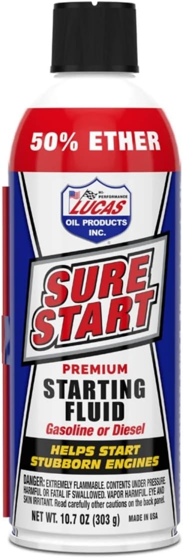 Lucas Oil 11238 Sure Start Premium Starting Fluid - 10.7 Ounce