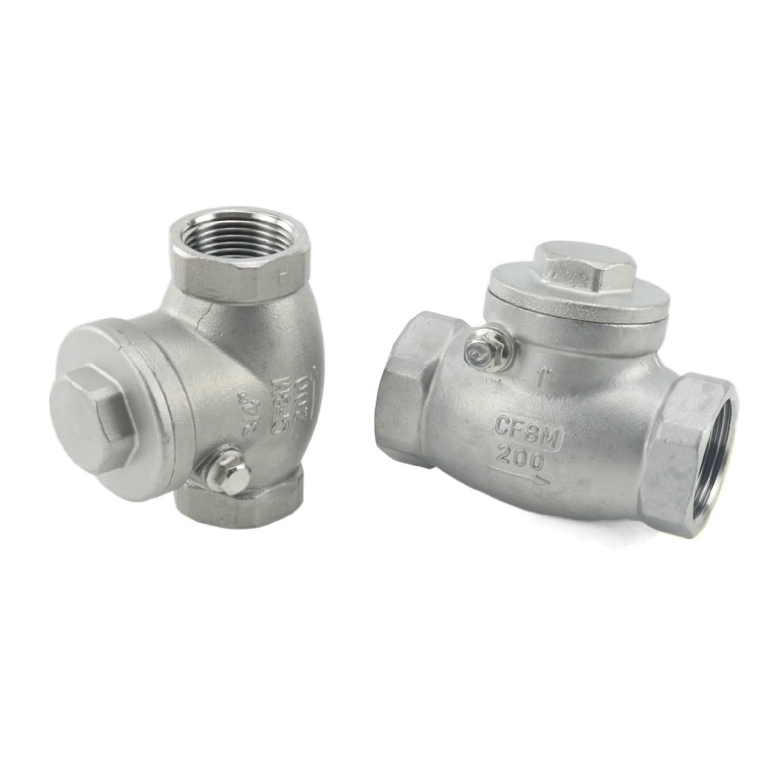 DLTBYWAQZ 1/2" 3/4" 1" 1-1/4" Stainless Steel 304 Horizontal Check Valve Female Thread Non-return DN15 DN20 DN25(0.75 Inch)