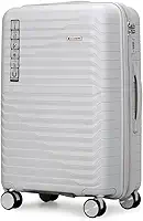 Mala Grande 32kg Viagem em Polipropileno Anti Impacto Zíper Anti Furto Rodas 360º - Portland - Allabard