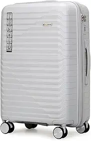 Mala Grande 32kg Viagem em Polipropileno Anti Impacto Zíper Anti Furto Rodas 360º - Portland - Allabard
