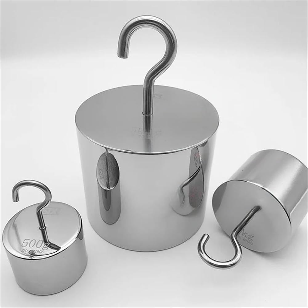 M1 Einzelhakengewicht 10g-2kg Standard-Gegengewicht Edelstahl-Waage mit Haken(1kg)