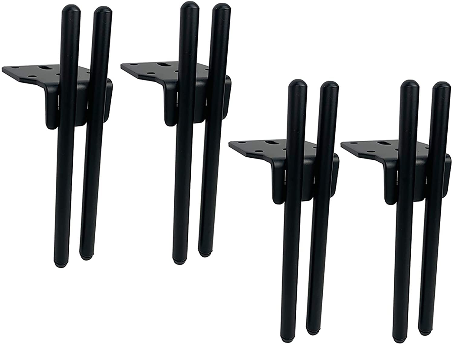 ACUIPP Set of 4Niture Legsniture Legs Iron Metal Support Legsniture Decoration Leg for Sofa Sofa Coffee Table Cabinet/Black/15Cm