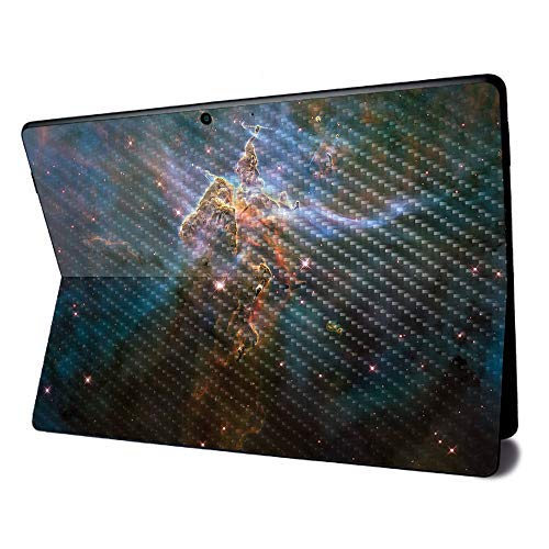 Image of MightySkins Carbon Fiber Skin for Microsoft Surface Pro X - Eagle Nebula | Textured Carbon Fiber Finish | Easy to Apply, Remove, and Change Styles | Made in The USA (CF-MISURPRX-Eagle Nebula)