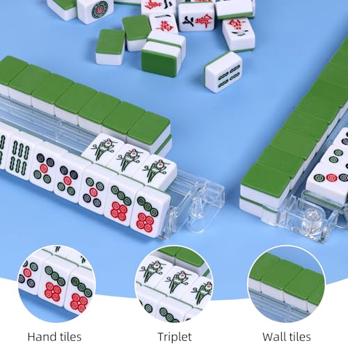 Set de 4 Soportes Acrílicos para Fichas de Mahjong miniatura 3