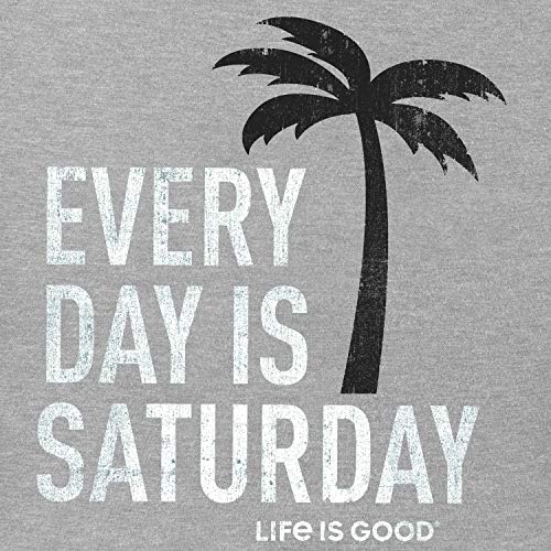 Life is Good Men's Crusher Tee Shirt, Short Sleeve Cotton Graphic T-Shirts, Every Day is Saturday3