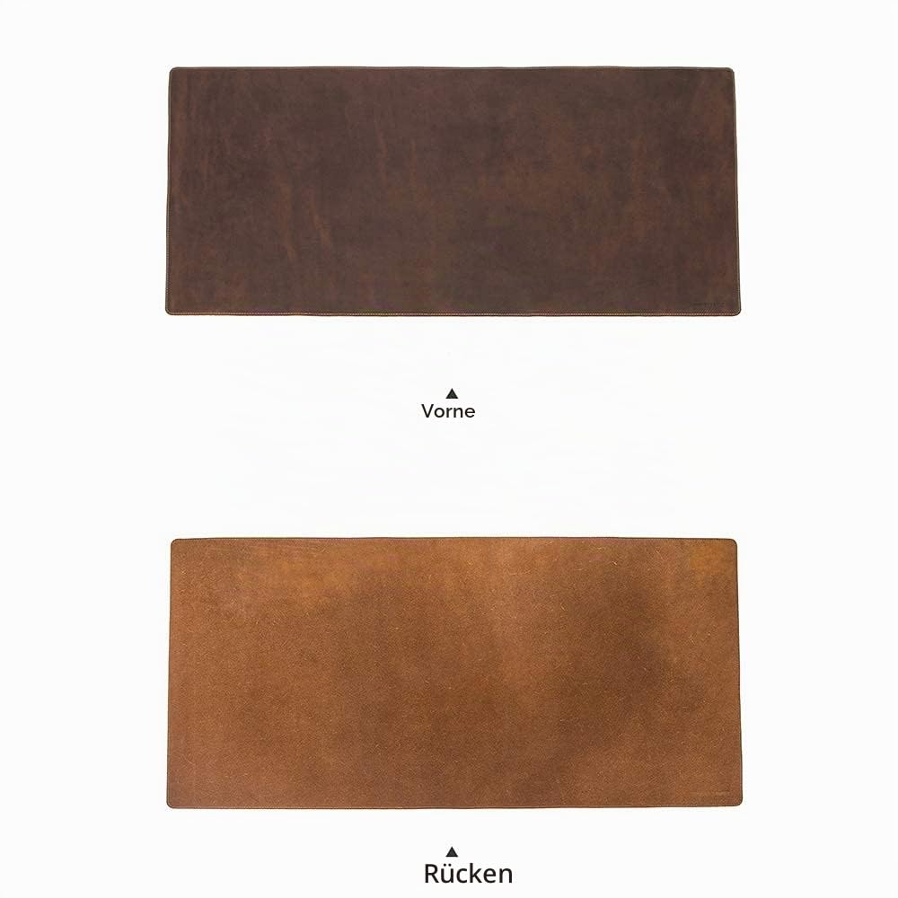 Contacts Echtes Leder Laptop Schreibtisch 40X80 cm Pads & Blotters Mauspad Tischmatte Kaffee (M)