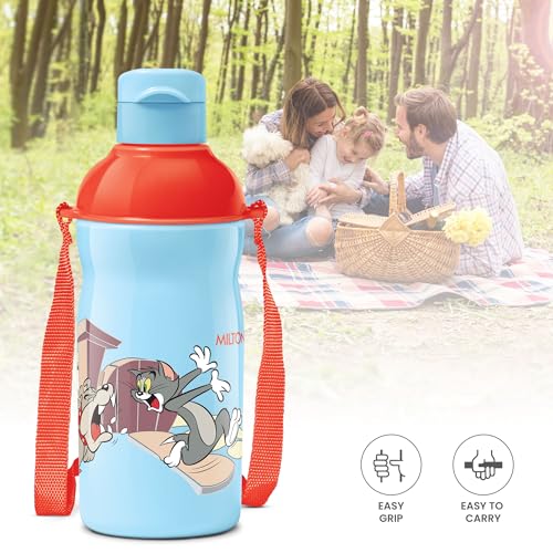 Image of Milton Kool Prime 400 Insulated Kids Water Bottle, 390 ml, Light Blue | BPA & Lead Free | Food Grade | Leak Proof | PU Insulated | Easy to Carry