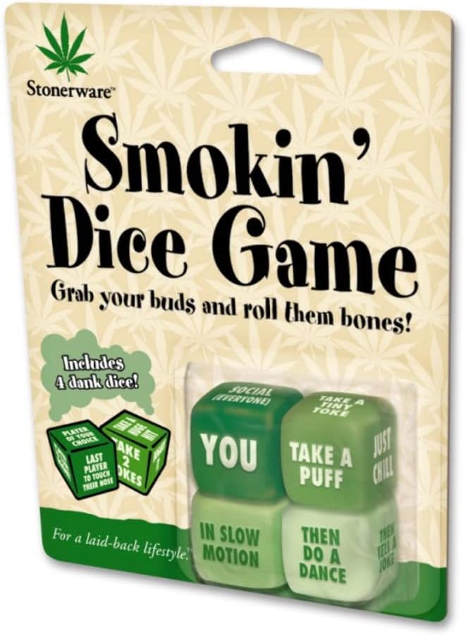 ICUP 732 Stonerware Smokin Dice Game, Plastic, Multicolor