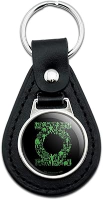 Black Leather Green Lantern Green Lantern Icons Logo Keychain