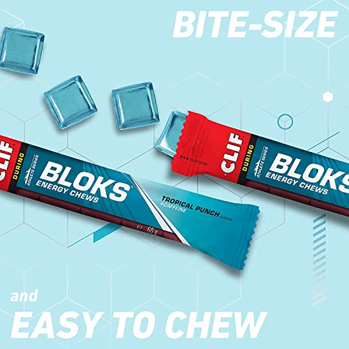Clif Bloks Energy Chews Tropical Punch with Caffeine Sports Supplements, 60 g (Tropical - 3 Packs) - Image 6