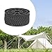 FytStycale Camping Rope for Tarp Reflective Paracord Multifunctional Reflective Design Wind Rope Tent Guide Rope for Backpacking Tarp, Black