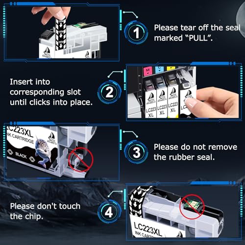 DOUBLE D LC223XL Ink Cartridges Replacement for Brother LC223 Ink Compatible with Brother DCP-J4120DW DCP-J562DW MFC-J5320DW MFC-J480DW MFC-J5625DW MFC-J4420DW MFC-J4620DW MFC-J5620DW Printer 10-Pack - Image 5