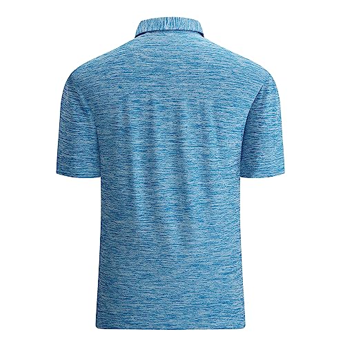 Alex Vando Mens Golf Shirt Moisture Wicking Quick-Dry Short Sleeve Casual Polo Shirts for Men