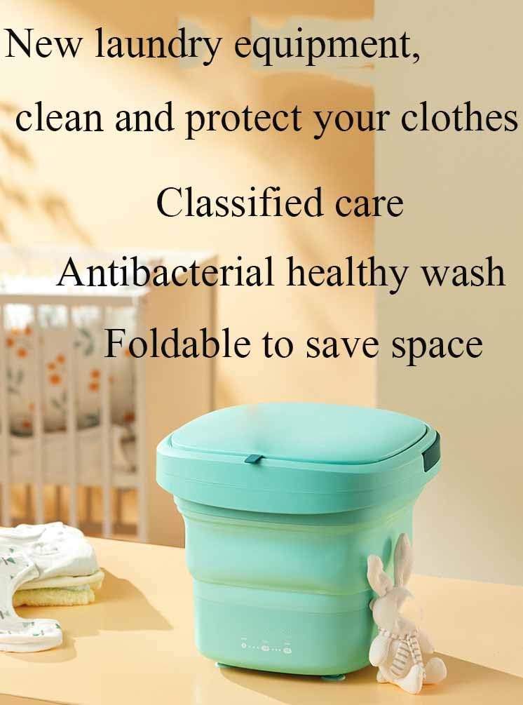 Lavadora plegable, ligera y portátil, no requiere instalación, fácil de operar, adecuada para hogares, dormitorios, etc.