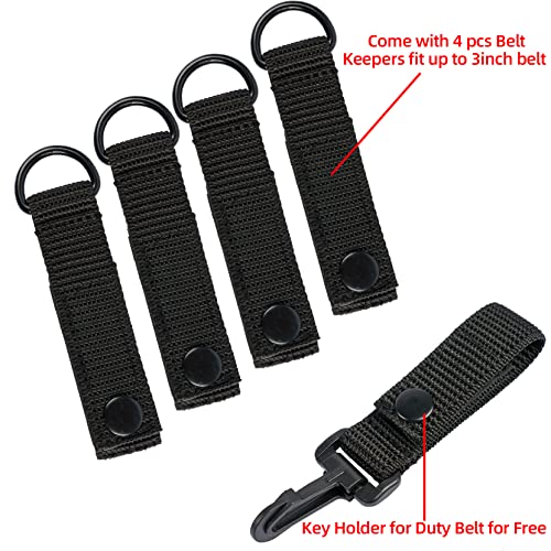 MELOTOUGH Metal Hook Tactical Suspenders for Duty Belt Harness Military Belt Harness Police Suspender Heavy Duty Law Enforcement Belt (Black, Regular Size)… - Thumbnail 3