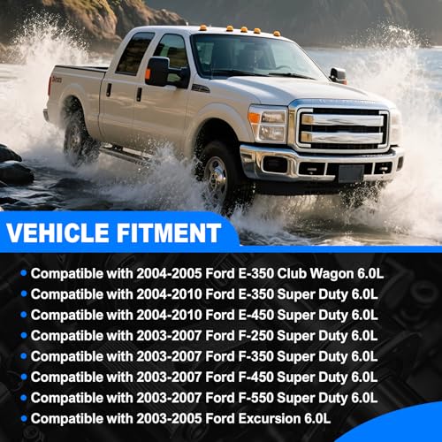 Image of Cylinder Head Gasket Set (18mm) with Head Bolts Kit Fit for 6.0 Powerstroke Diesel Turbo, Compatible with 2003-2010 Ford F250 F350 F450 F550 E350 E450 Super Duty 6.0L